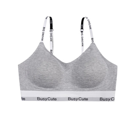 Thread Traceless Sports Underwear Women's Small Chest Push-up Anti-sagging Parammary Breast Comfortable Rimless Bra for Women