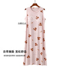 2951 Pink-Chest Pad Chop Sleeve Dress / F free size [40.00 kg-60.00 kg]]