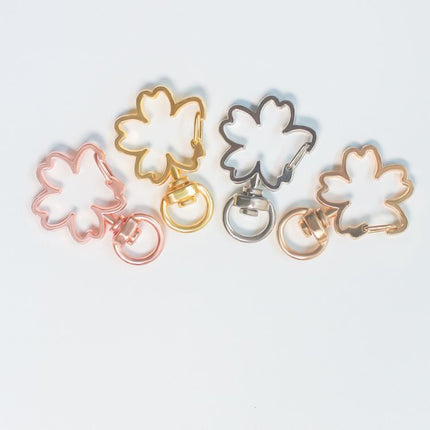 Factory Direct Zinc Alloy Sakura Buckle DIY Jewelry Accessories Flower Spring Buckle Size Sakura Buckle Pendant