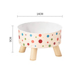 Color wave dot goblet bowl / opp sealed bag