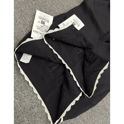 Tall American Lace Suit Pants for Women Plus Size Summer High Waist Pants Sexy Bell Bottoms Floor-Length Casual Pants