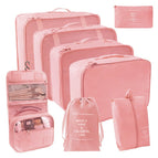 Pink hook bag eight-piece 