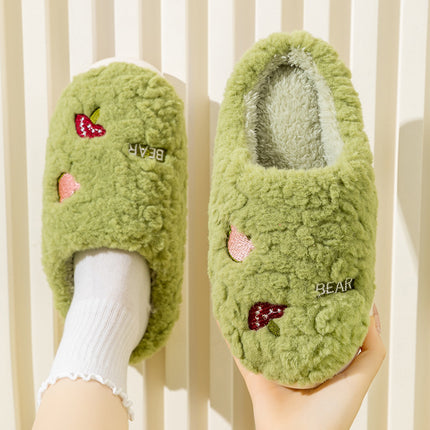 Cixi Cotton Slippers for Women, Spring, Autumn and Winter Home Use, Indoor Non-Slip Couple Home Warm Winter Plush Men's Slippers