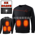 Pullover crew neck five zone black / M