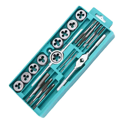 Tap and Die Set Manual Threading Tool Drill Bit Set with Wrench for Threading