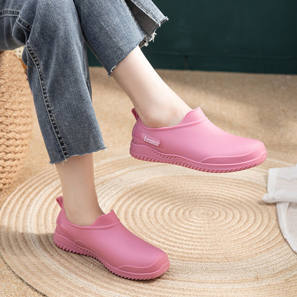 Rain Boots for Women 2025 Low-Cut Fashionable Outer Wear Non-Slip High-Looking Cute Korean Style Rubber Shoes Waterproof Rain Boots Water Shoes