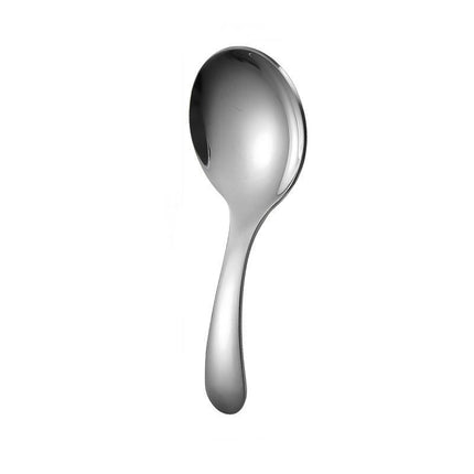 Stainless Steel Portable Spoon and Fork Set Children's Rice Spoon Dessert Spoon Fruit Fork Short Handle Fork Spoon Mini Tableware