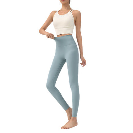 New Spring Nude-Feeling High-Waisted Butt-Lifting Tummy-Tightening Sports and Fitness Tight-Fitting No-Embarrassing Quick-Drying Slimming Peach Yoga Pants