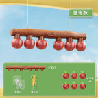 English color box - wood grain battery operated quick reflex game - christmas apple edition