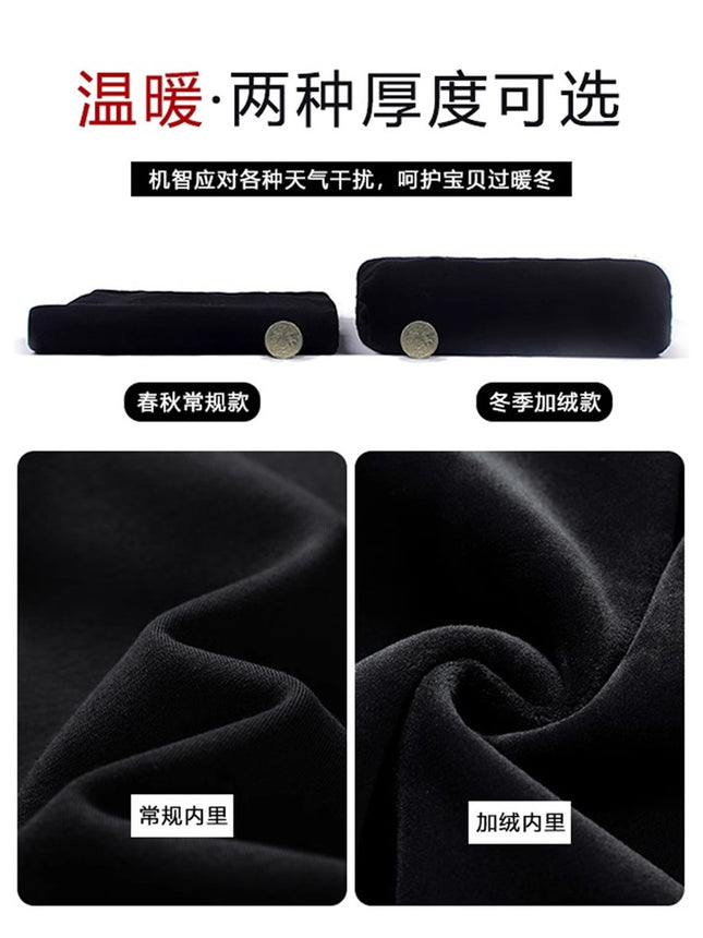 Weilong Garment Elastic Waist Casual Pants Men's Velvet Warm Pants Autumn and Winter New Straight-Leg Coldproof Thickened Pants