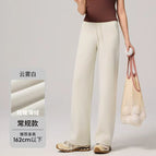 S96 cloud white-regular velvet casual pants / M code [recommended 47.5-55kg]