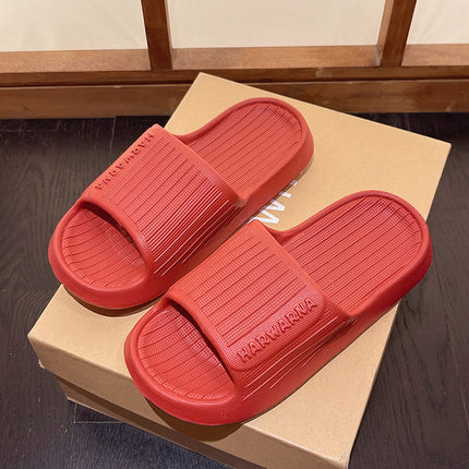 2024 Summer Simple Slip-On Slippers for Women and Couples at Home and Outside, Soft-Soled Non-Slip Home Bathroom Eva Slippers
