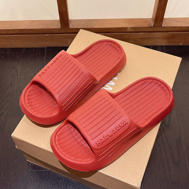 2024 Summer Simple Slip-On Slippers for Women and Couples at Home and Outside, Soft-Soled Non-Slip Home Bathroom Eva Slippers