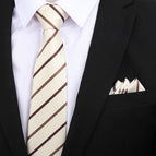8cm champagne striped zipper + pocket towel