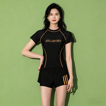 [Hot-Selling Item] Women's Swimsuit Split Large Size Fat mm Conservative Student High-End Hot Spring Boxer Swimsuit