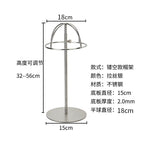 Brushed silver hollow hat rack (18cm)
