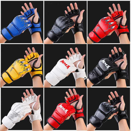 Boxing Supplies Half-Finger Boxing Gloves in Stock Wholesale Professional Boxing Gloves Fighting Sanda Fighting Sandbag Gloves