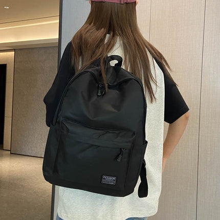 Cross-Border Popular Large-Capacity Pure Color Business Backpack 15inch Electric Backpack for Men and Women 14inch Laptop 15