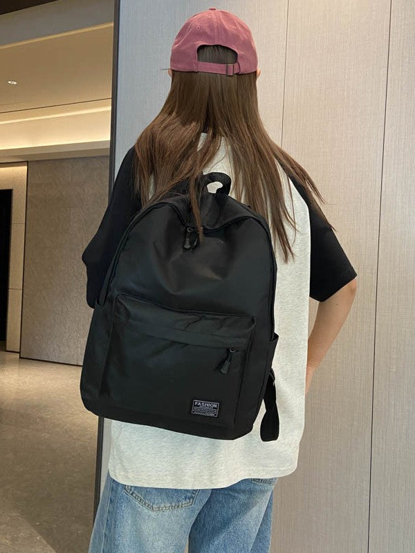 Cross-Border Popular Large-Capacity Pure Color Business Backpack 15inch Electric Backpack for Men and Women 14inch Laptop 15