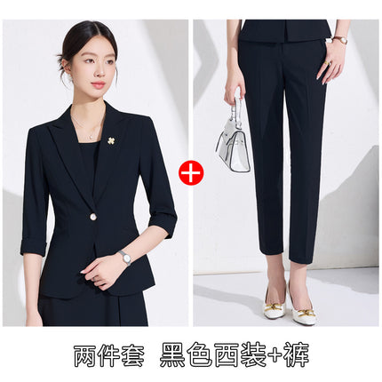 Light Workplace Suit dress suit Women's 2025 New Small Commuter High-end Suit Jacket Two-piece Set