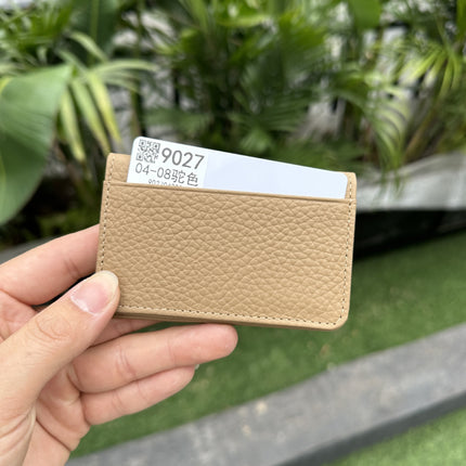 Cross-Border Foreign Trade New Genuine Leather Multi-Ring Binder Mirror Window Small Card Holder First Layer Cowhide Card Bag Document Storage Card Album Card Holder