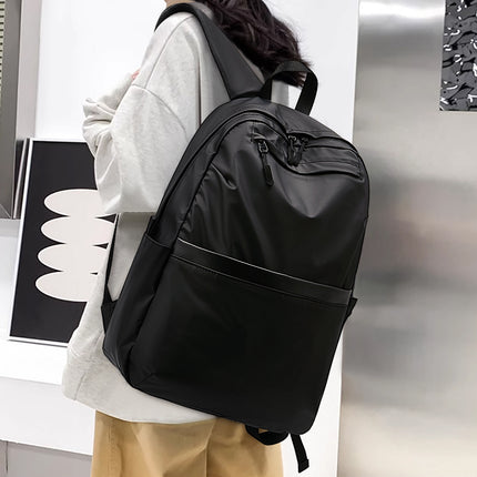 School Bag Men's 2025 New Fashion Trend Large Capacity Travel Backpack Female High School Student College Student Casual Backpack