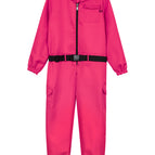 Rose red jumpsuit + gloves + belt / Children 150