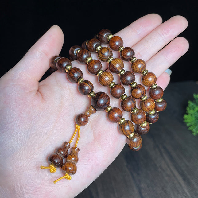 Black Rosewood Apple beads spacer beads accessories Buddha beads bracelet jewelry unisex ethnic style hanfu all-match