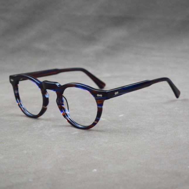 New cross-border plate glasses retro frame round frame cross-border Europe and the United States personality fashion 1128 can be equipped with myopia old