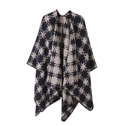 European and American plain striped warm Joker shawl outer autumn and winter office blanket imitation cashmere scarf in stock wholesale