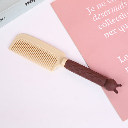 Adult curly hair plastic comb student Korean style Net Red Girl anti-static cartoon soft cute home straight hair comb wholesale