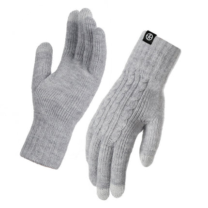 Winter Gloves for Women, Warm and Comfortable Knitted Gloves for Women, Outdoor Cycling Gloves for Men, Velvet Thickened Touch Screen Gloves for Women