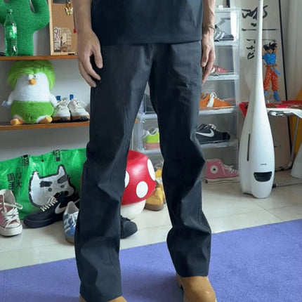 navy blue American-style Functional Outdoor Tooling Pants for Men in Winter