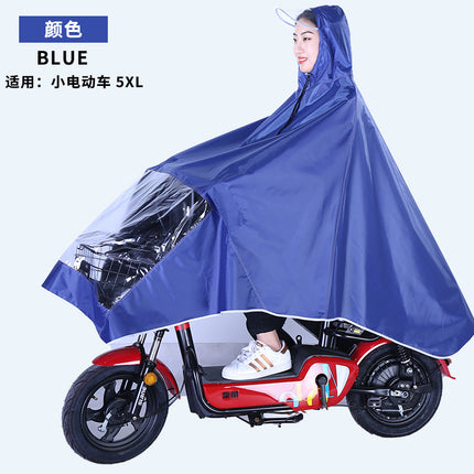 Electric Vehicle Raincoat, Battery Vehicle, Motorcycle, Adult Single/Double Person, Enlarged Full-Body Rain Poncho, Stylish, Enlarged and Widened