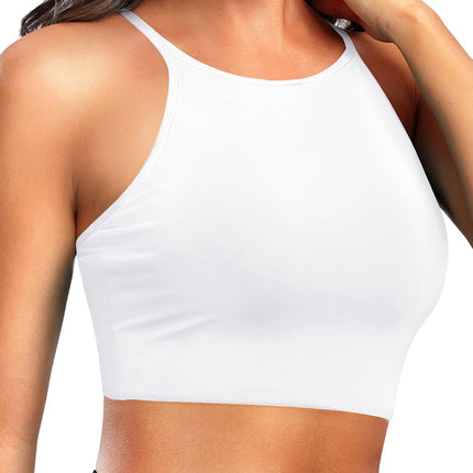 Bikini sports cross-border plus size 2025 vest swimsuit top Amazon European and American sexy women's