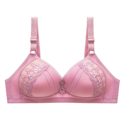 Cross-Border Popular Product: Middle-Aged and Elderly Women's Underwear, Mom's Bra, Wireless Vest-Style Plus-Size Push-Up Bra