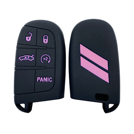 Suitable for Jeep Dodge Silicone Car Key Cover Exclusive Car Products Drop-proof Key Case Source in stock Cross-border