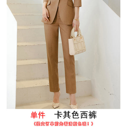 High-end business wear suit suit temperament manager interview business formal wear coat goddess fan professional half sleeve suit