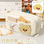 9-layer new large-capacity pencil case [white cheese]