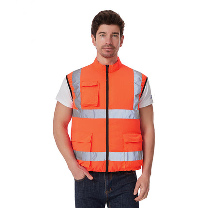 Summer Cooling Air-Conditioned Clothing, Vest, Clothes with Fan Cooling on the Back, Labor Protection Clothing for Welders with Reflective Strips