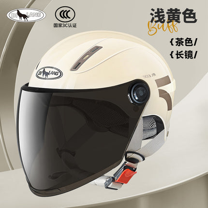 New national standard 3C certification electric car helmet motorcycle men and women summer sunscreen four seasons universal safety helmet
