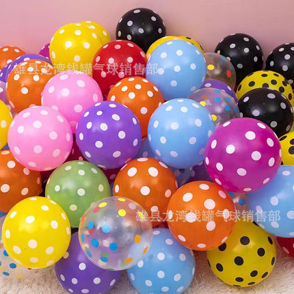 Thickened 12 inch 2.8g polka dot latex balloon wedding wedding party holiday balloon decorative polka dot balloon