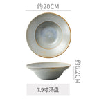 Starry sky blue- 7.9inch straw hat bowl