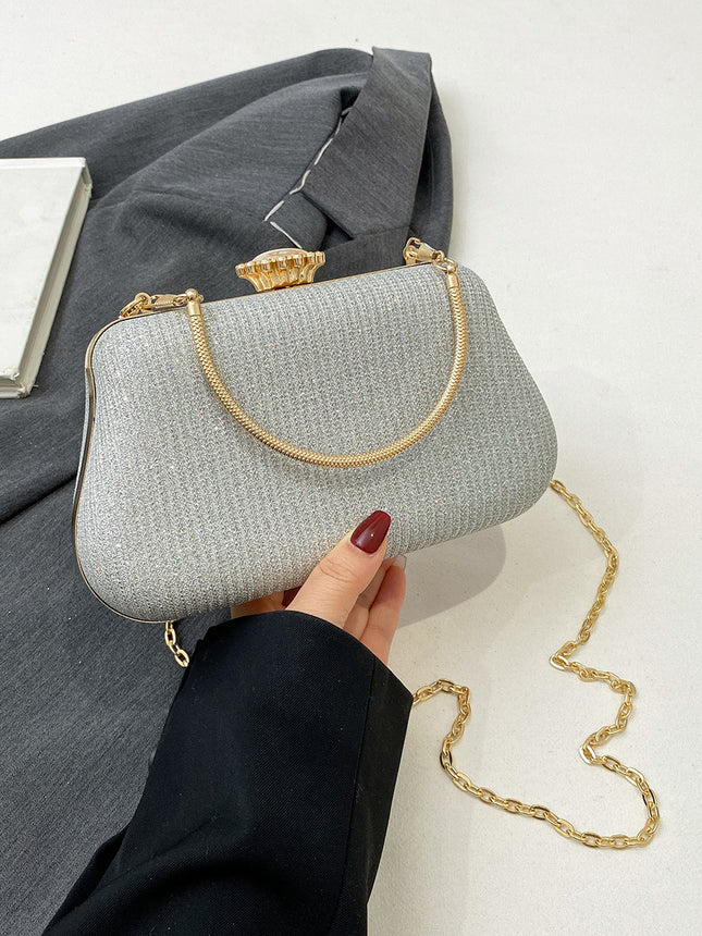Cross-border new fashion dinner bag chain fashion handbag shoulder slung texture niche mini handbag