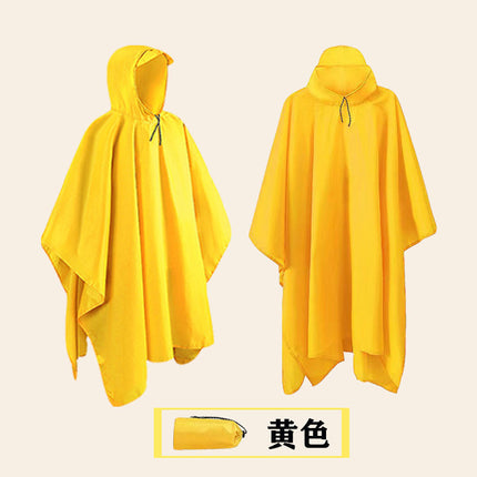 Raincoat Cloak Outdoor Adult Fashion Men and Women Hiking Electric Motorcycle Riding Portable Waterproof Poncho