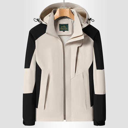 Factory Direct couple outdoor leisure jacket jacket Men's Outdoor color matching waterproof windproof jacket jacket New