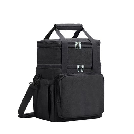 Factory direct double-layer large-capacity insulation bag outdoor refrigeration insulation bag picnic bag office worker portable lunch bag