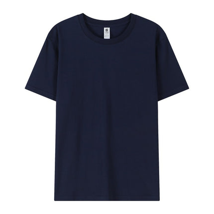 New 2025 Spring Men's and Women's T-Shirts DIY Printed Pullover Short-Sleeved Fashionable Round-Neck Casual Advertising Shirts Group Uniforms
