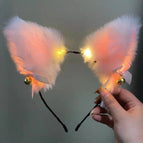 White fox ears Bell warm lamp
