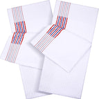 56*112cm / Red and blue strips on white background
